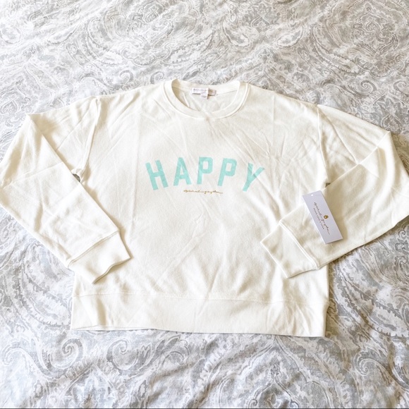 SPIRITUAL GANGSTER Happy Savasana Sweatshirt NEW NWT - Picture 2 of 9